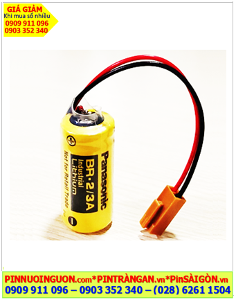 Pin Panasonic BR-2/3A (Zắc JEA); Pin nuôi nguồn Panasonic BR-2/3A lithium 3v 2/3A 1200mAh chính hãng, Xuất xứ Nhật